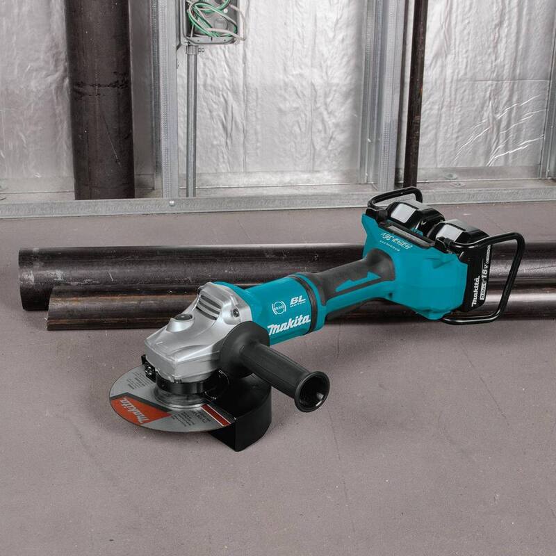 Kit de esmeriladora angular sin escobillas Makita 18V 5.0Ah X2 LXT de iones de litio (36V) - XAG12PT1