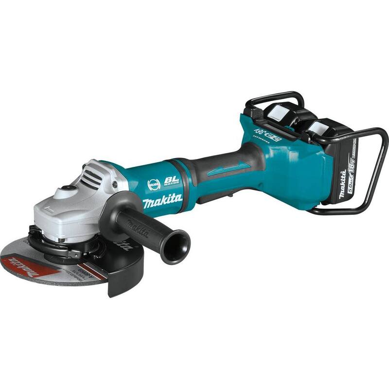 Kit de esmeriladora angular sin escobillas Makita 18V 5.0Ah X2 LXT de iones de litio (36V) - XAG12PT1