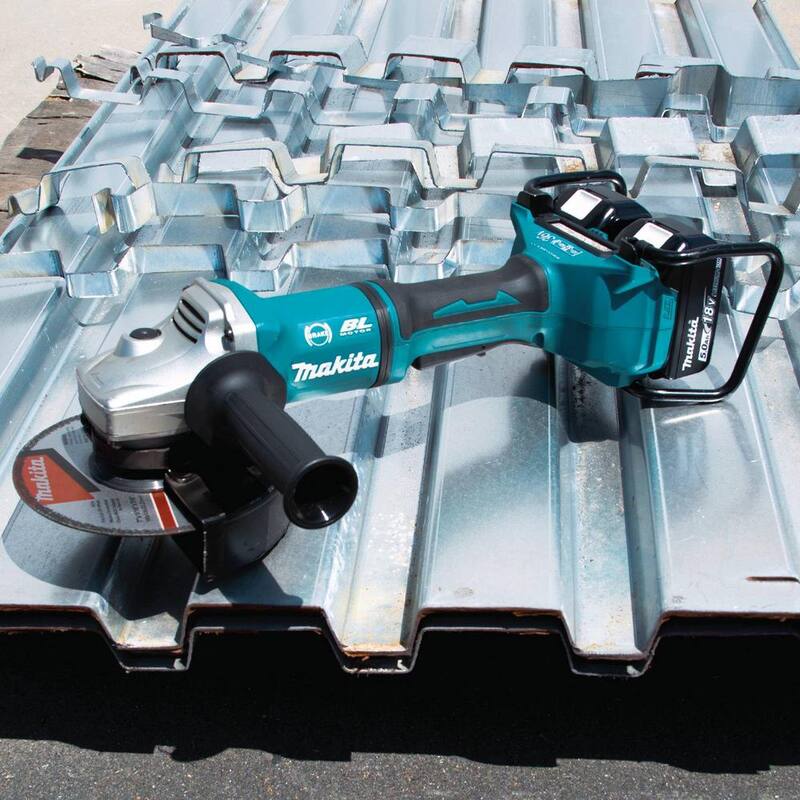 Kit de esmeriladora angular sin escobillas Makita 18V 5.0Ah X2 LXT de iones de litio (36V) - XAG12PT1