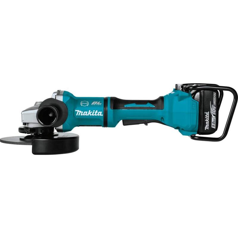 Kit de esmeriladora angular sin escobillas Makita 18V 5.0Ah X2 LXT de iones de litio (36V) - XAG12PT1