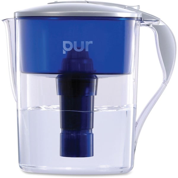 Pur 40 Gal Pitcher, LED, 11.25"x10.63"x6.75", Blue/Gray - HWLCR1100C