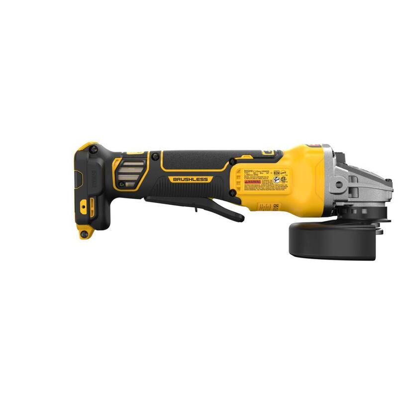 DEWALT 20V MAX XR Amoladora inalámbrica sin escobillas de 4-1/2 a 5 pulgadas (Herramienta solamente) - DCG410B