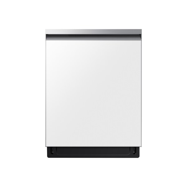 Almo Bespoke Smart 46 dBA StormWash Dishwasher with AutoRelease Door in White Glass - DW80CB545012AA