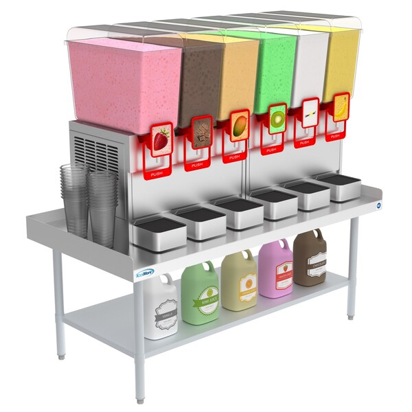 Koolmore 16 Gauge Stainless Steel Commercial Equipment Stand - 30 x 60 Heavy Duty Griddle Stand w/Undershelf - EQT-163060
