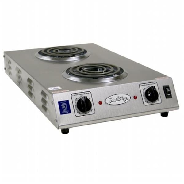 Broilking / Cadco BroilKing CDR-1TFBB Double Space Saver Hot Plate - CDR-1TFBB