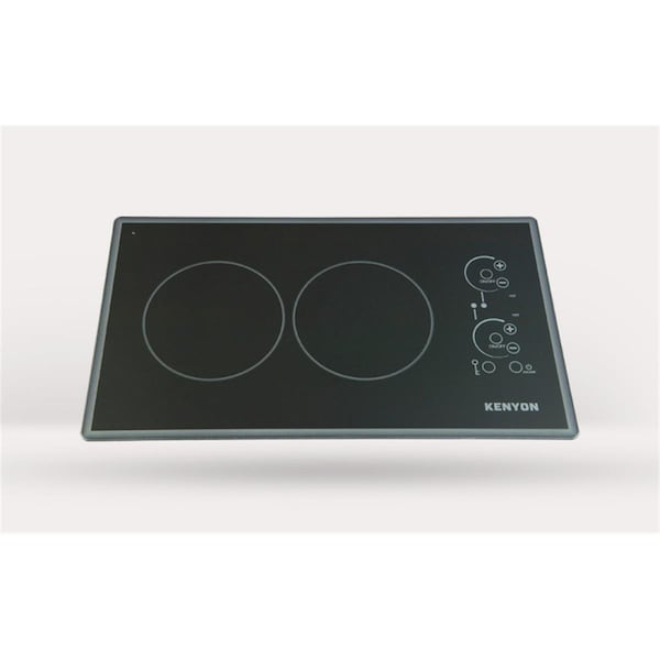 Kenyon Lite-Touch Q Cortez 2-burner Trimline Cooktop- black with touch control - two 6 .5 inch 208V UL - B41779