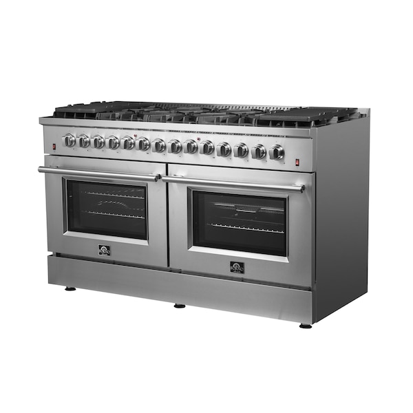 Forno Galiano Gold Professional 60In. Freestanding Dual Fuel Range - FFSGS6156-60