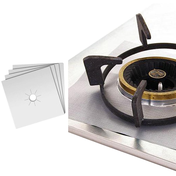 1947Kitchen 8-Pack: Non-Stick Stove Covers and Burner Protector, 8PK - TI-4SFC-SIL-2PK