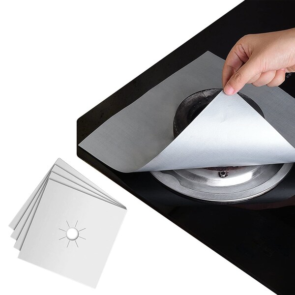 1947Kitchen 8-Pack: Non-Stick Stove Covers and Burner Protector, 8PK - TI-4SFC-SIL-2PK