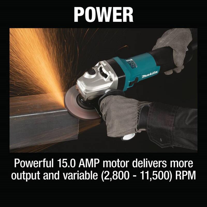 Makita Amoladora Angular con Cable de 4-1/2 pulgadas - GA4590
