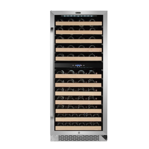 Whynter Built-in Stainless Steel Dual Zone Compressor Wine Refrigerator - BWR-0922DZ