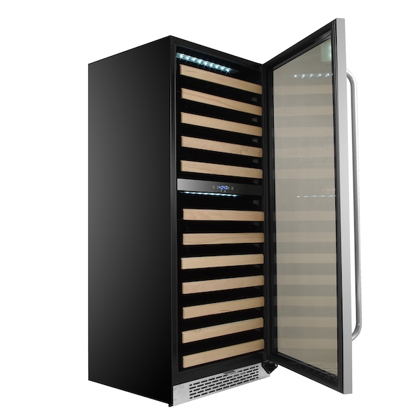Whynter Built-in Stainless Steel Dual Zone Compressor Wine Refrigerator - BWR-0922DZ