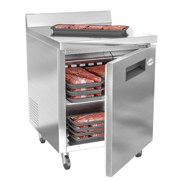 Koolmore freezer worktop stainless steel 1 door 6 cu. ft. - FWT-1D-6C
