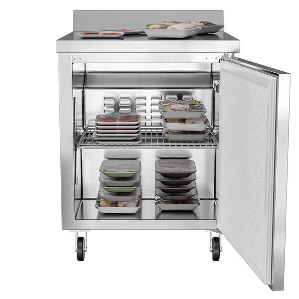 Koolmore freezer worktop stainless steel 1 door 6 cu. ft. - FWT-1D-6C