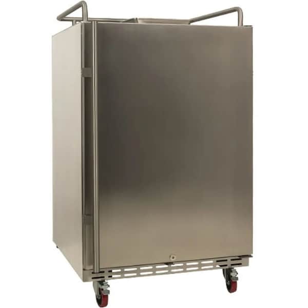 Edgestar 24 Inch Wide Outdoor Kegerator Conversion Refrigerator with Forced Air Refrigeration - BR7001SSOD