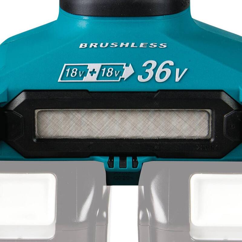 Makita 18V X2 LXT Ion de Litio 36V Inalámbrica sin Escobillas 7 pulgadas. Amoladora Angular con Interruptor de Paleta y Freno Eléctrico Herramienta Únicamente - XAG12Z1