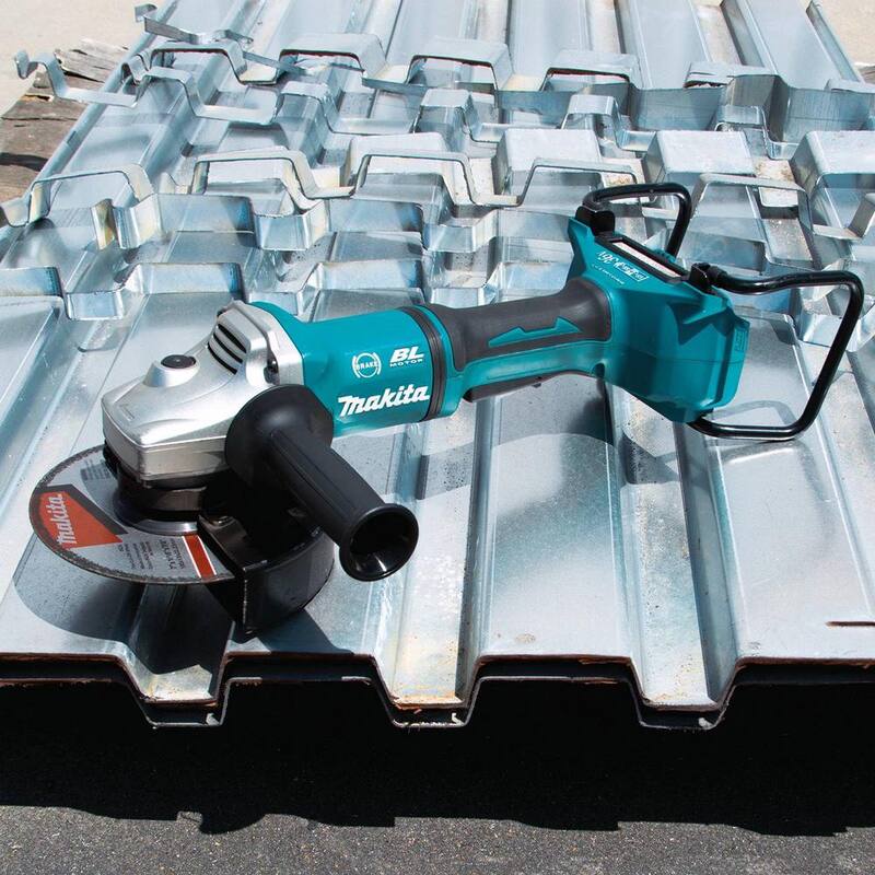 Makita 18V X2 LXT Ion de Litio 36V Inalámbrica sin Escobillas 7 pulgadas. Amoladora Angular con Interruptor de Paleta y Freno Eléctrico Herramienta Únicamente - XAG12Z1