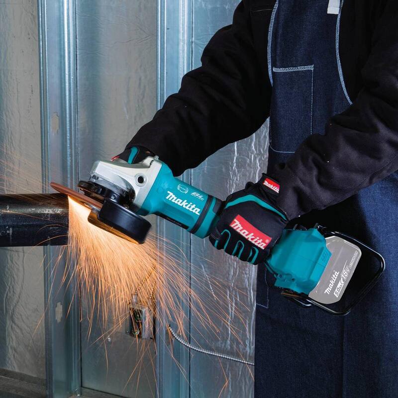 Makita 18V X2 LXT Ion de Litio 36V Inalámbrica sin Escobillas 7 pulgadas. Amoladora Angular con Interruptor de Paleta y Freno Eléctrico Herramienta Únicamente - XAG12Z1