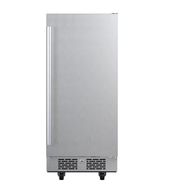 Avallon 15 Inch Wide 33 Cu Ft Outdoor Compact Refrigerator with LED Lighting and Right Swing Door - AFR152SSODRH
