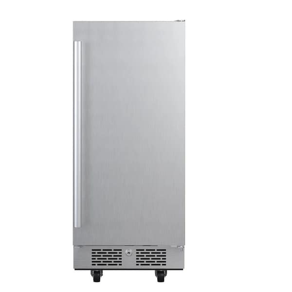 Avallon 15 Inch Wide 33 Cu Ft Outdoor Compact Refrigerator with LED Lighting and Right Swing Door - AFR152SSODRH