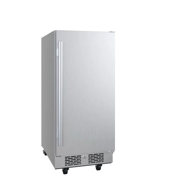 Avallon 15 Inch Wide 33 Cu Ft Outdoor Compact Refrigerator with LED Lighting and Right Swing Door - AFR152SSODRH