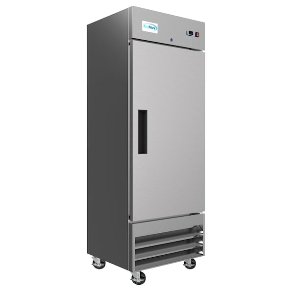 Koolmore 29" Stainless Steel Solid Door Commercial Reach-In Refrigerator Cooler  - 19 cu. ft () - RIR-1D-SS-19C