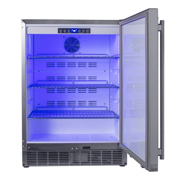 Maxx Ice Refrigerator 5 cu.ft., Outdoor, Stainless Steel - MCR5U-O