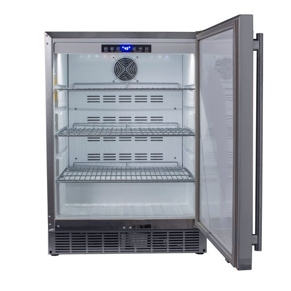 Maxx Ice Refrigerator 5 cu.ft., Outdoor, Stainless Steel - MCR5U-O