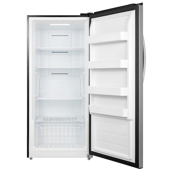 Whynter 13.8 cu.ft. Digital Upright Convertible SS Deep Freezer/Refrigerator - UDF-139SS