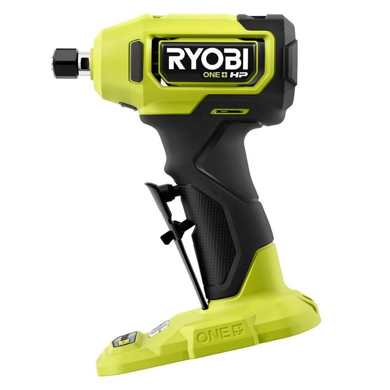RYOBI ONE+ HP 18V Amoladora de matriz angular recta inalámbrica con motor sin escobillas de 1/4 de pulgada, con batería de 2.0 Ah y cargador - PSBDG01K1