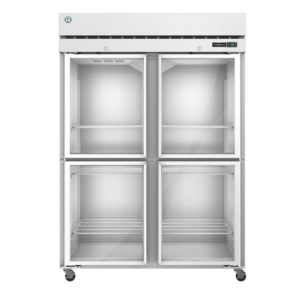 Hoshizaki America Freezer, Two Section Upright, Half Glass Doors with Lock - F2A-HG