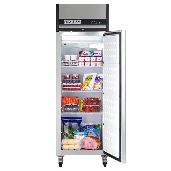 Maxx Cold Freezer 23 cu.ft., Commercial Upright, Stainless Steel - MXCF-23FD