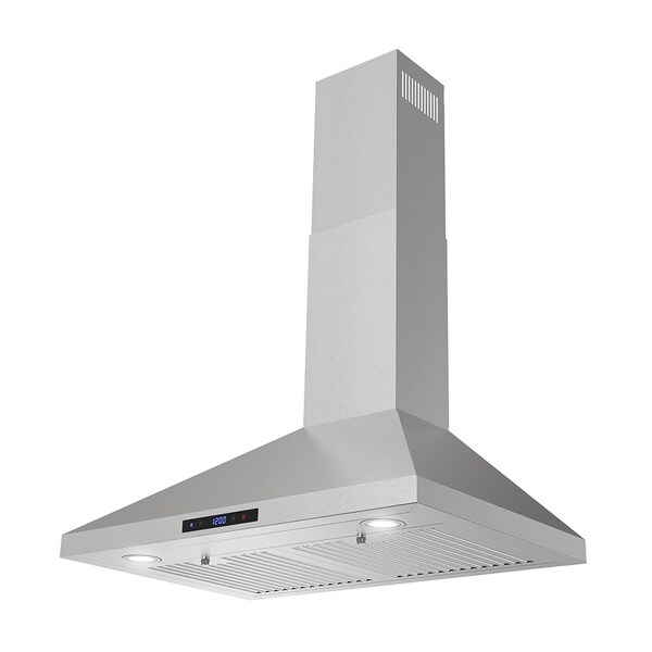 Streamline 30 in. Giulio Convertible Wall Mount 350 CFM Range Hood in Brushed Stainless Steel - T-451-1-CL