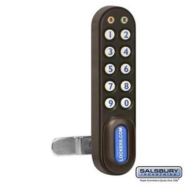 Salsbury Industries Salsbury 22290BLK Electronic Lock For Extra Wide Designer Wood Locker Door - Black - 22290BLK