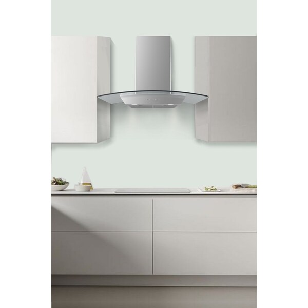 Premium Levella 36" Curved GlassConvertible Wall Mount Range Hood - PCH9006CB