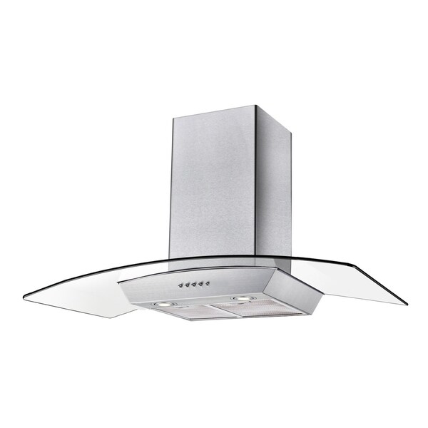 Premium Levella 36" Curved GlassConvertible Wall Mount Range Hood - PCH9006CB
