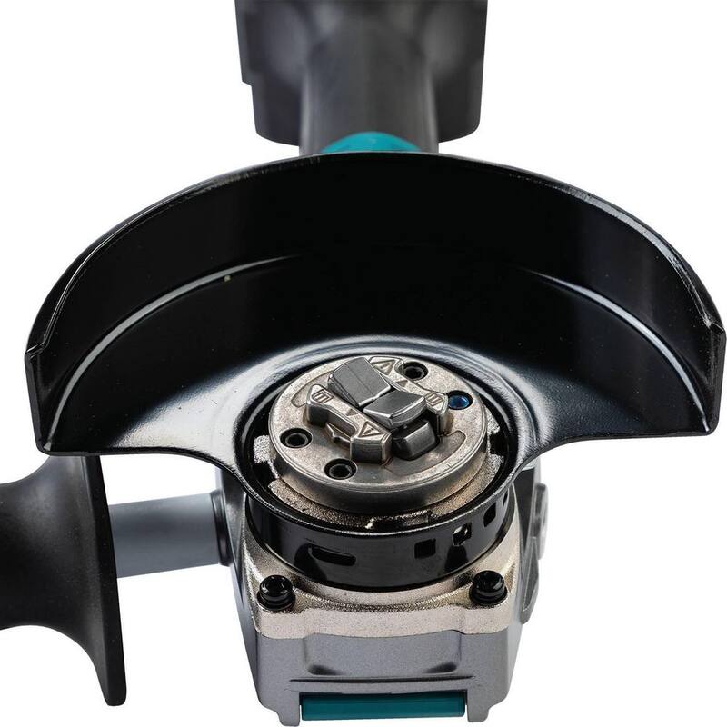 Esmeriladora angular inalámbrica sin escobillas Makita 40V max XGT de 5 pulgadas con sistema X-LOCK, freno eléctrico, compatible con AWS (4.0Ah) - GAG11M1.