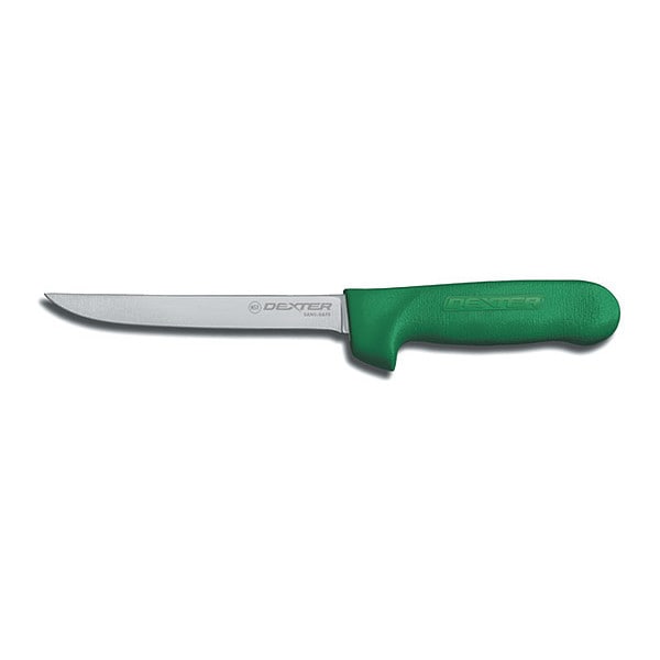 Dexter Russell Boning Knife, 6" L, SS Blade, Green - 01563G