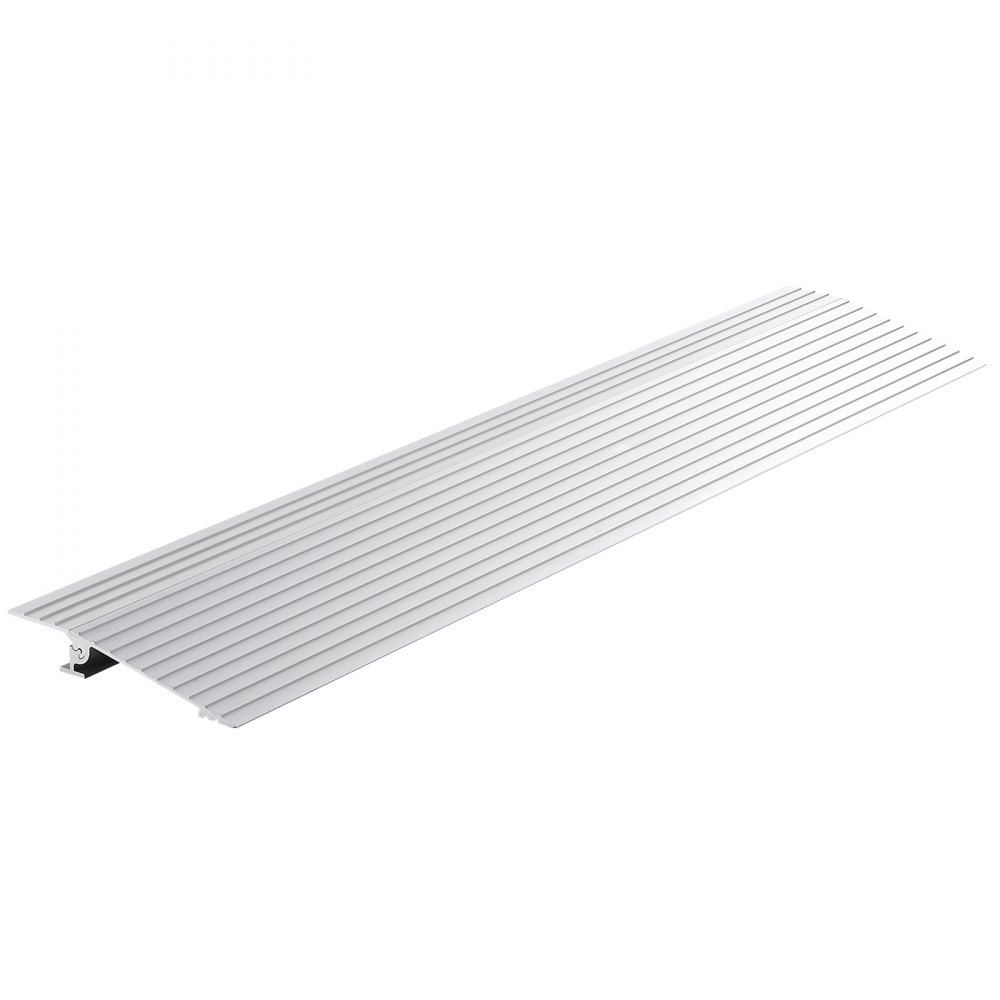 VEVOR Door Threshold Ramp, 1" Rise, 800 lbs Load Capacity, Door Ramp for Wheelchairs, Aluminum Threshold Ramp for Doorways, Adjustable Modular Threshold Ramp for Wheelchairs, Scooters, Power Chairs - PJSMJLPD1YC73LD9YV0