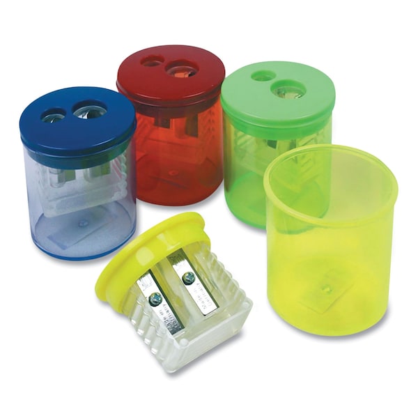 The Pencil Grip Eisen Sharpeners, Two-Hole, 1.5 x 1.75, Randomly Assorted Color - ESN-51301