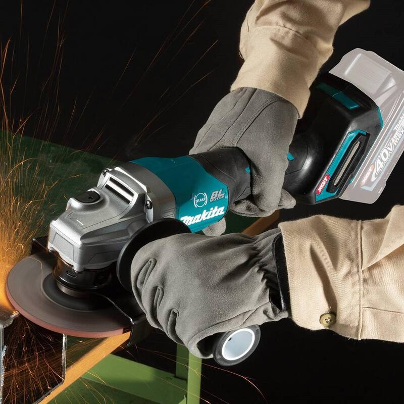 Makita 40V Max XGT Amoladora angular inalámbrica sin escobillas de 4-1/2 /5 pulgadas con interruptor de paleta y freno eléctrico (herramienta solamente) - GAG03Z