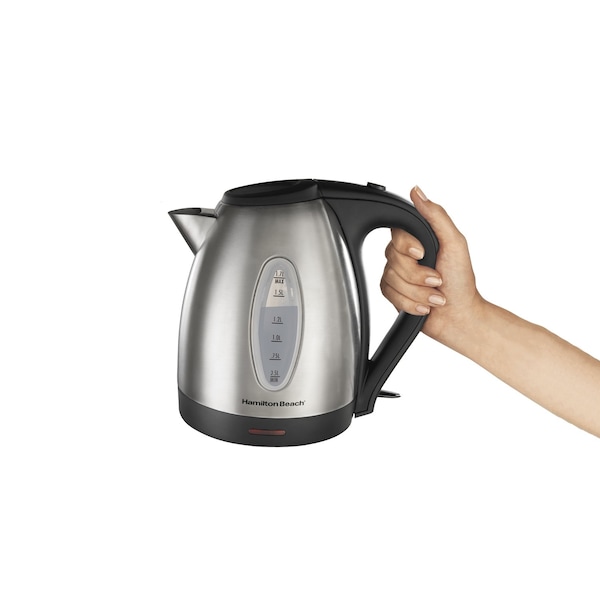 Hamilton Beach 1.7 L Black/Silver Electric Kettle - 40880