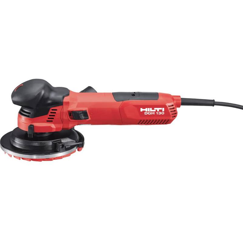 Esmeriladora angular para concreto Hilti de 5 pulgadas con cable de 120 voltios y 10.9 amperios, incluye arandela universal SPX de 5 pulgadas y estuche - 2283191