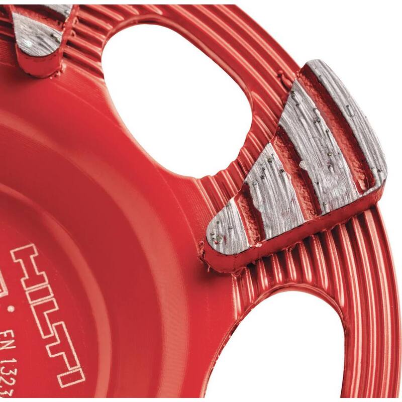 Esmeriladora angular para concreto Hilti de 5 pulgadas con cable de 120 voltios y 10.9 amperios, incluye arandela universal SPX de 5 pulgadas y estuche - 2283191