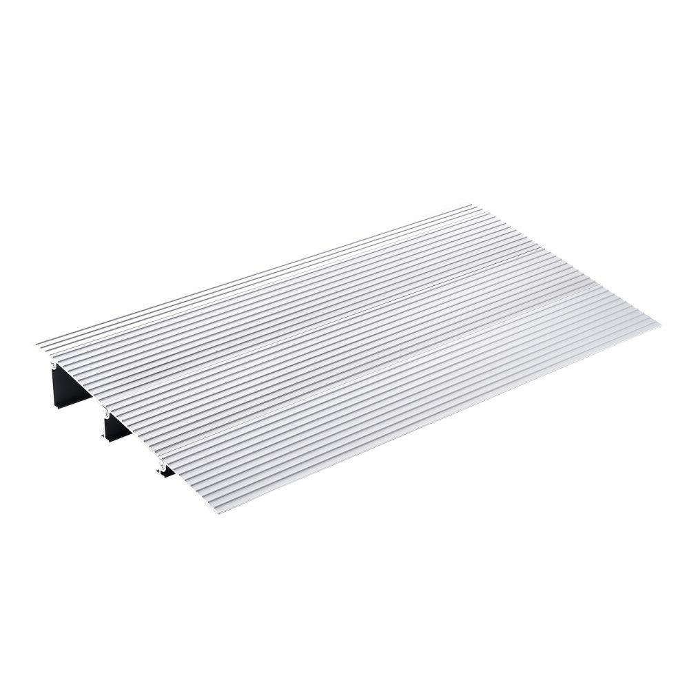 VEVOR Door Threshold Ramp, 3" Rise, 800 lbs Load Capacity, Door Ramp for Wheelchairs, Aluminum Threshold Ramp for Doorways, Adjustable Modular Threshold Ramp for Wheelchairs, Scooters, Power Chairs - PJSMJLPD3YC76Z2UAV0