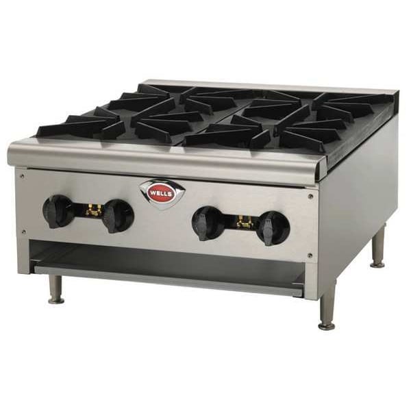 Wells Manufacturing Hot Plate, 4 Element, 106000 BTU - HDHP2430