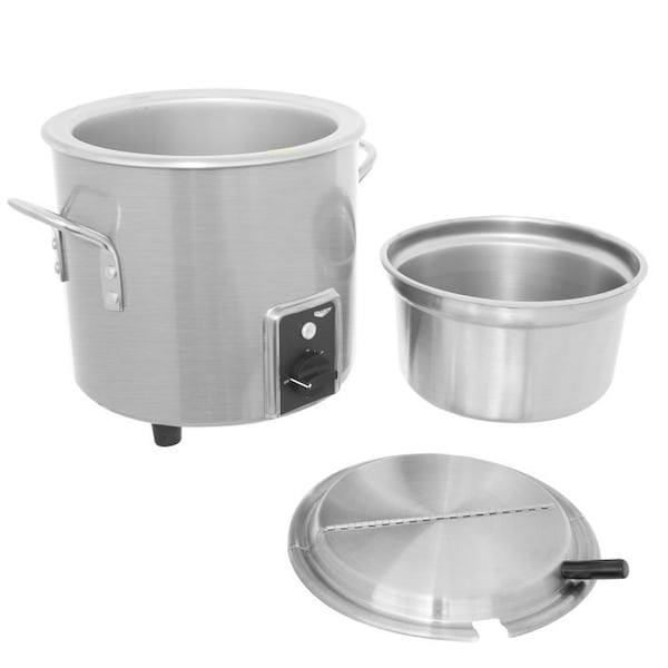 Vollrath Co VollrathÂ Retro Stock Pot Kettle Rethermalizer, , 7 Quart, Natural Finish - 7217710