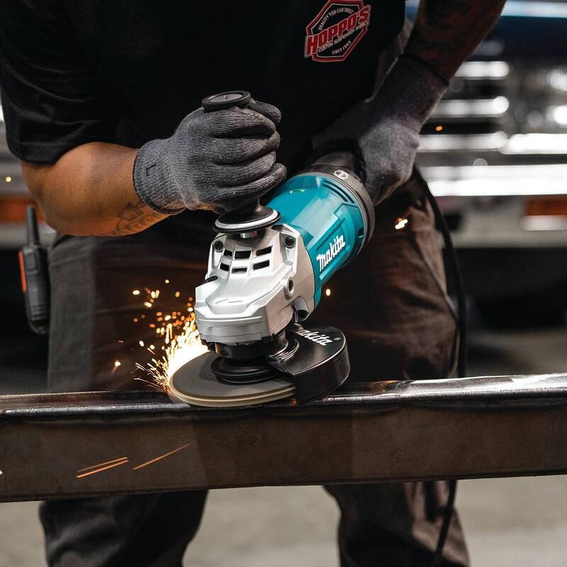 Amoladora angular con cable Makita de 7 pulgadas con AFT y freno - GA7070X1