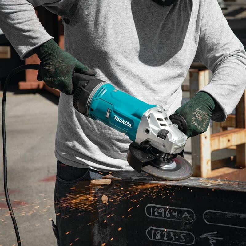 Amoladora angular con cable Makita de 7 pulgadas con AFT y freno - GA7070X1