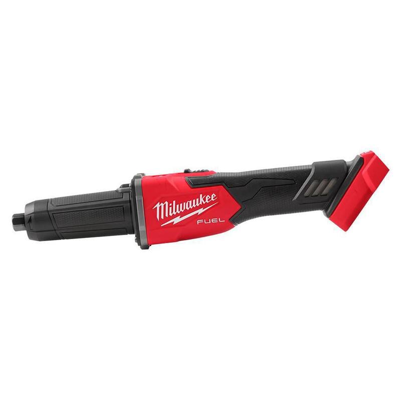 Amoladora Matricial Inalámbrica sin Escobillas Milwaukee M18 FUEL de 18V de Iones de Litio de 1/4 de pulgada con Interruptor Deslizante de Freno y Batería de 5.0Ah - 2939-20-48-11-1850